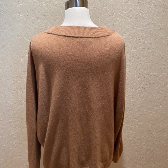 J Crew camel crew neck sweater XL - Picture 5 of 6